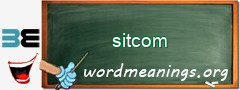 WordMeaning blackboard for sitcom